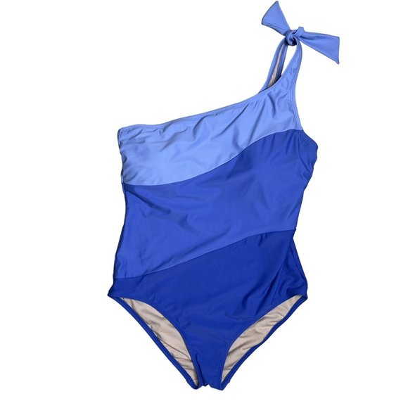 Aqua Couture Purple Color Block 1 Piece Swimsuit - XL - Picture 10 of 10